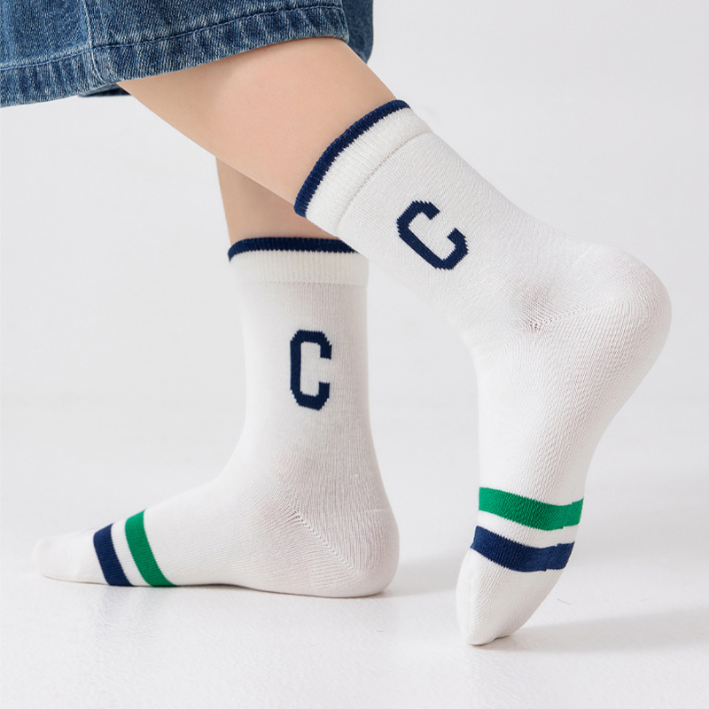 Calcetines deportivos de algodón para estudiantes, transpirables, antibacterianos y cómodos