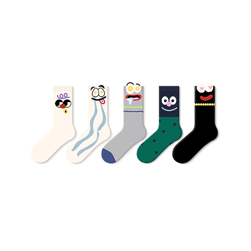 Lindos calcetines de mujer con estampado de personajes de dibujos animados