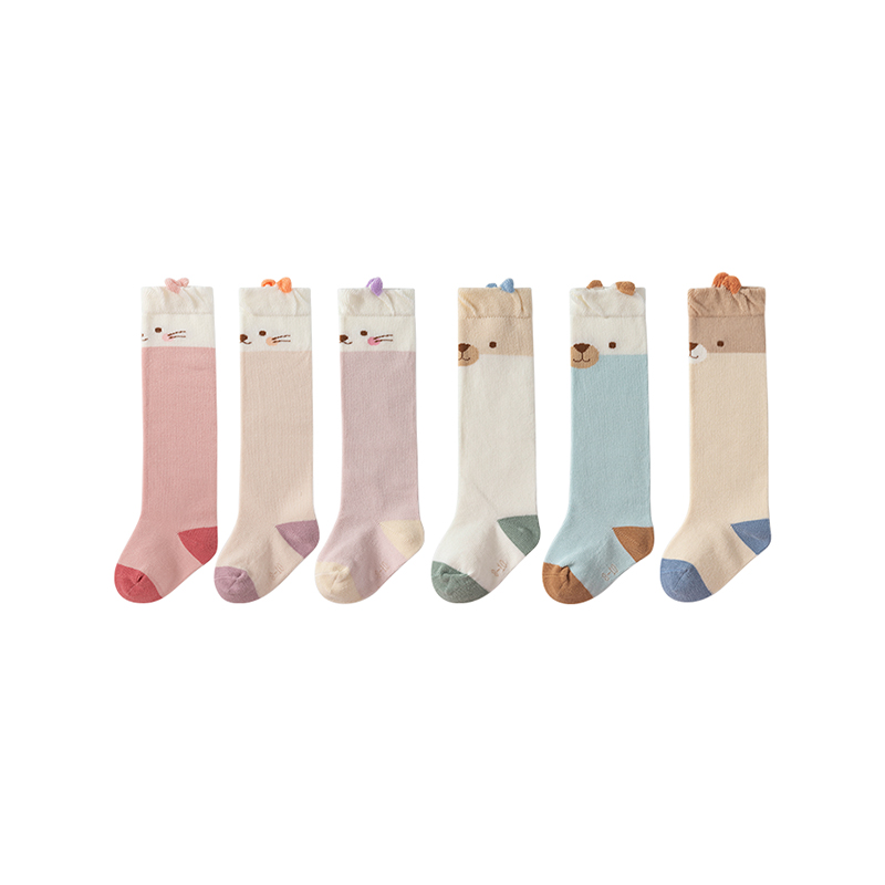 Calcetines clásicos para bebé no restrictivos con estampado animal